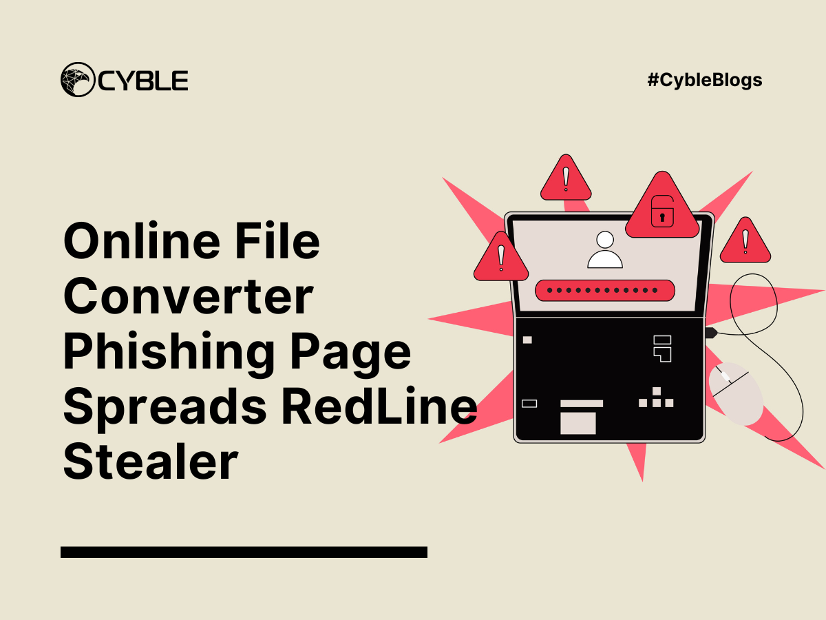 Cyble — Online File Converter Phishing Page Spreads RedLine Stealer